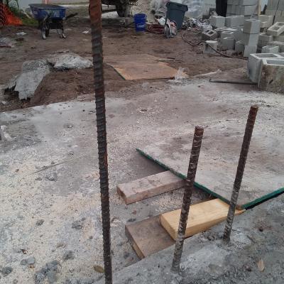 5 Rebar From The Footers