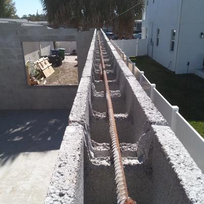 Rebar On Each Side And Down